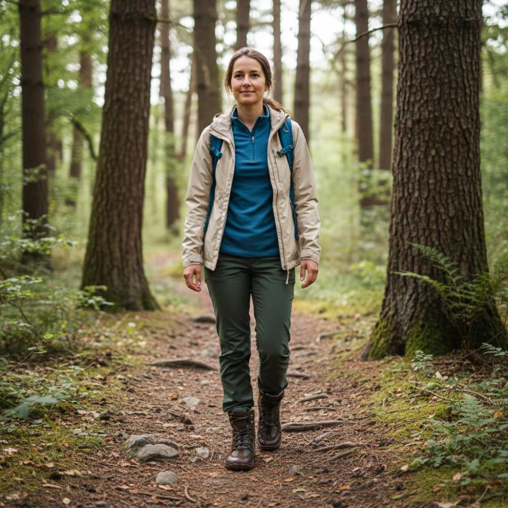 Bosqe impermeabile marrone