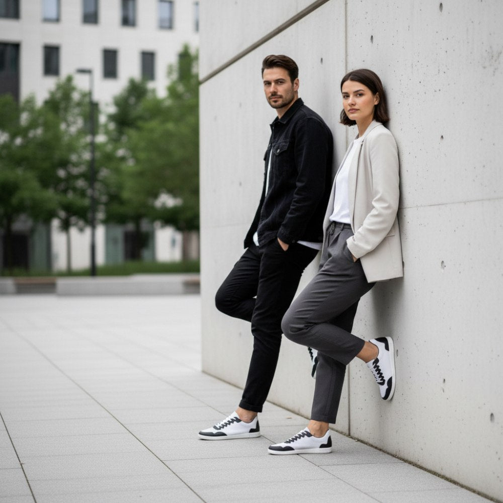 DUPLEQ Black White Vegan