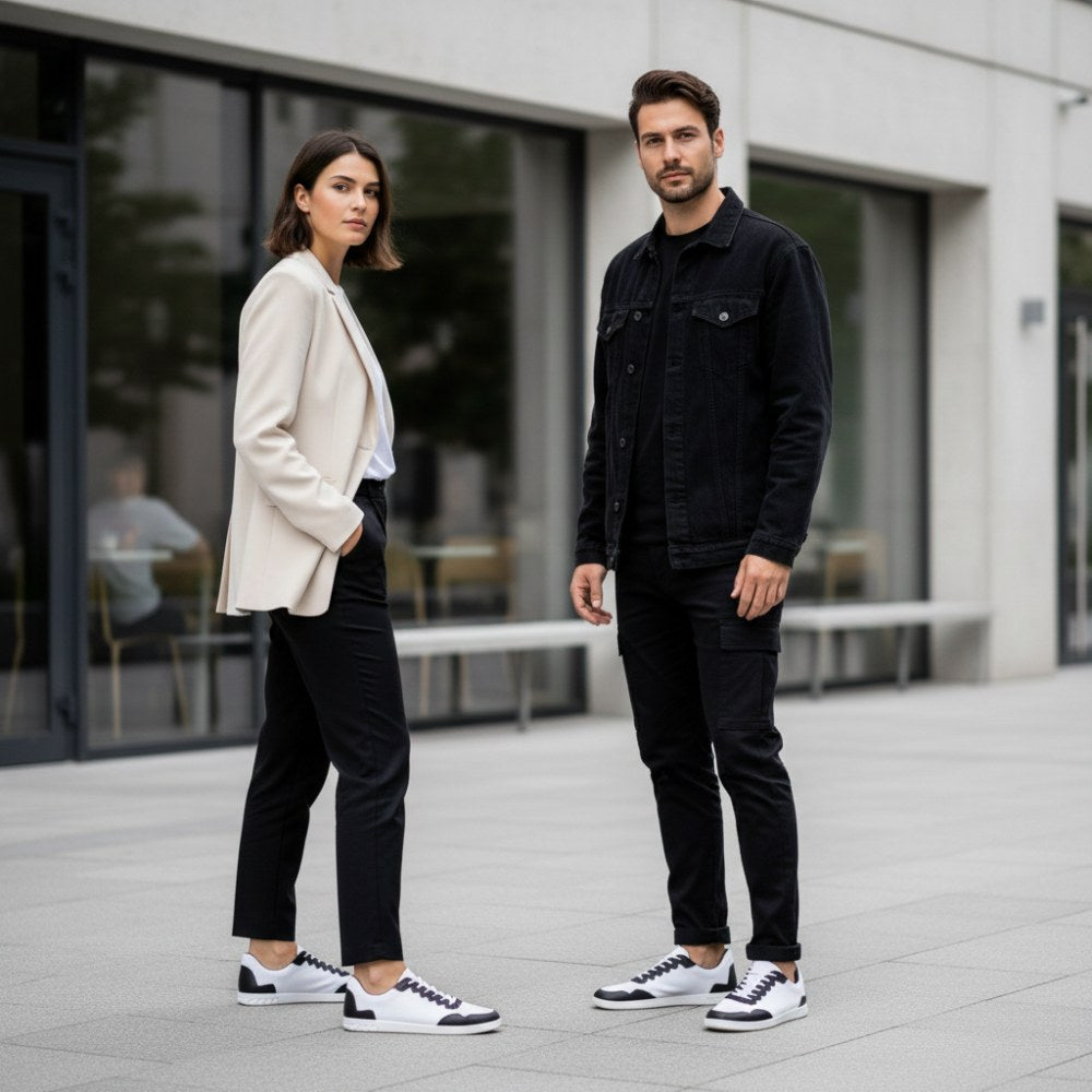 DUPLEQ Black White Vegan