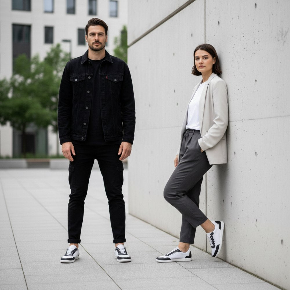 DUPLEQ Black White Vegan