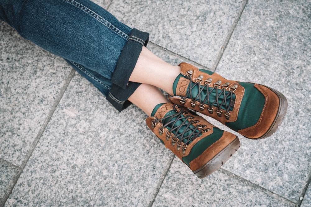 Hiqe Mid Brown Green impermeabile