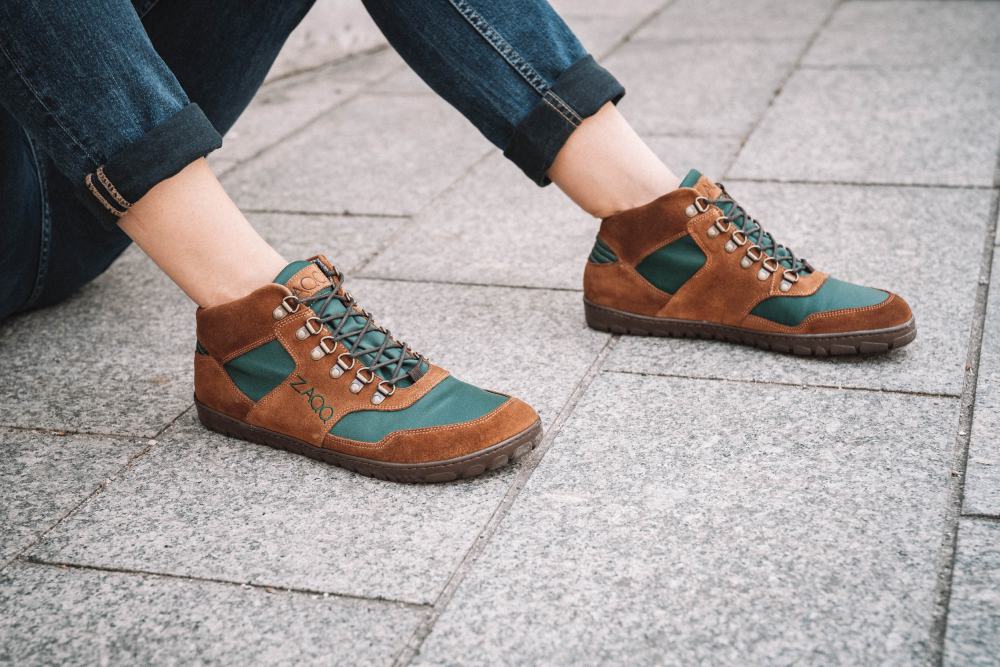 Hiqe Mid Brown Green impermeabile