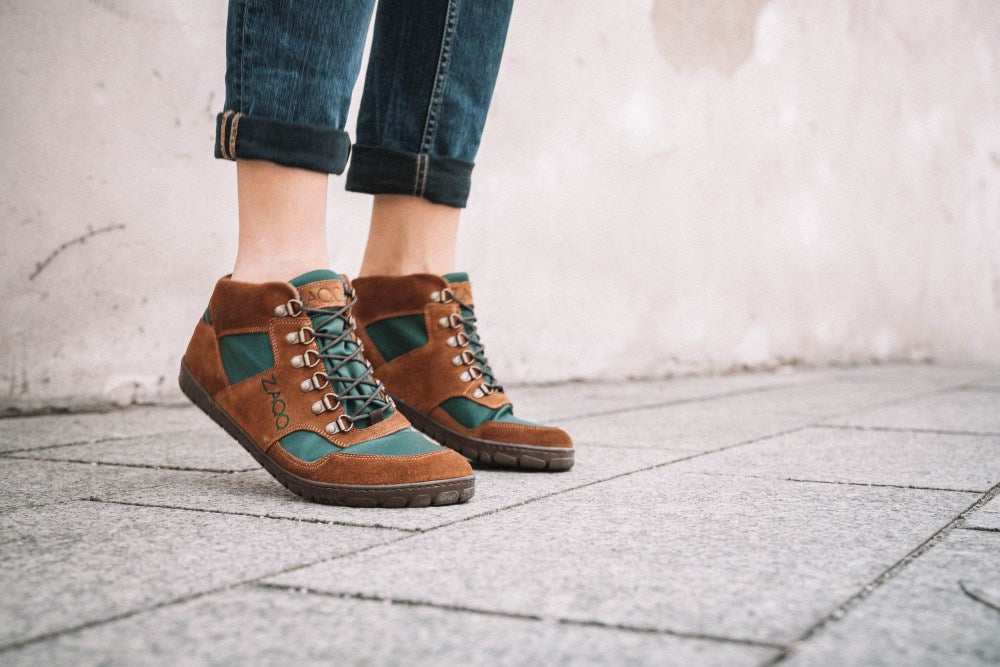 Hiqe Mid Brown Green impermeabile