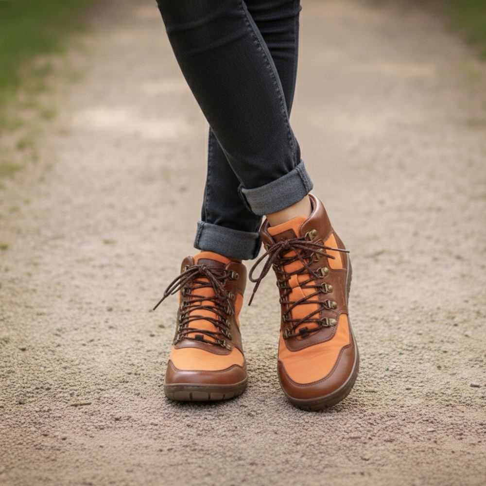 Hiqe Mid Vegan Orange Vegan impermeabile