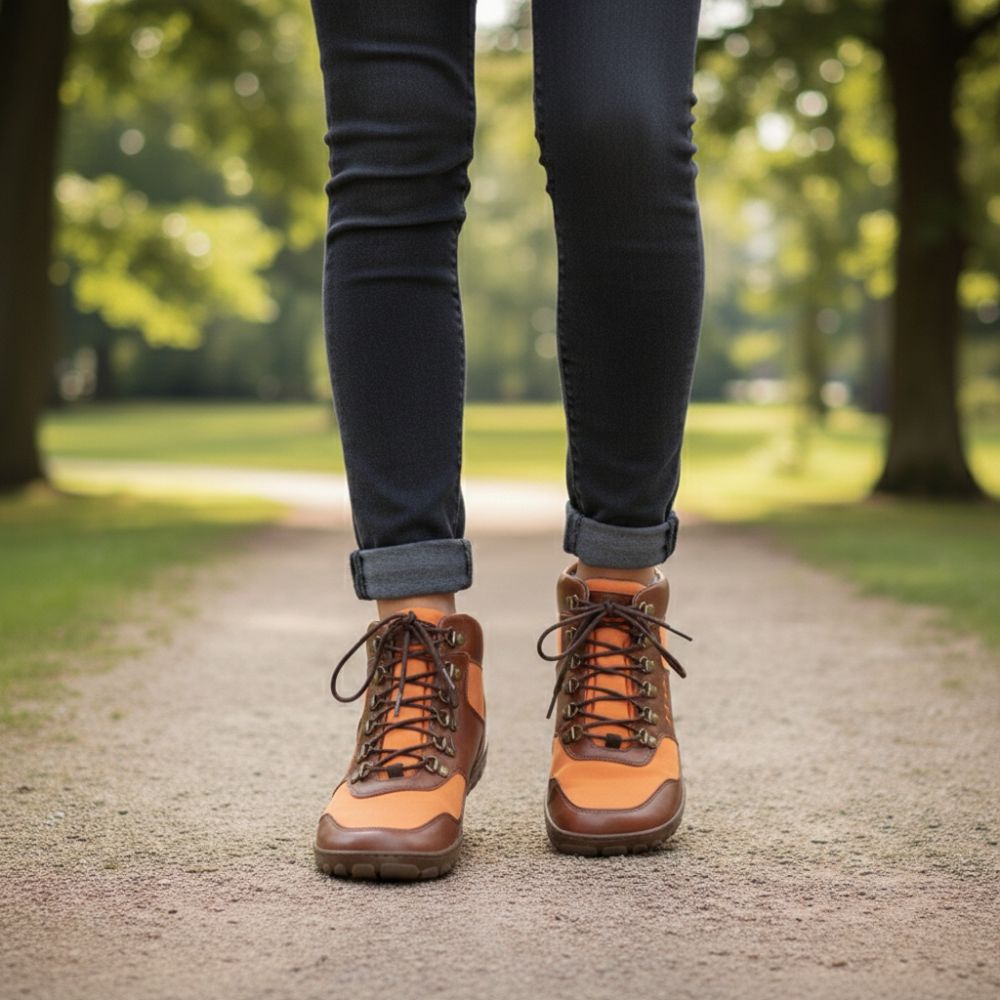 Hiqe Mid Vegan Orange Vegan impermeabile