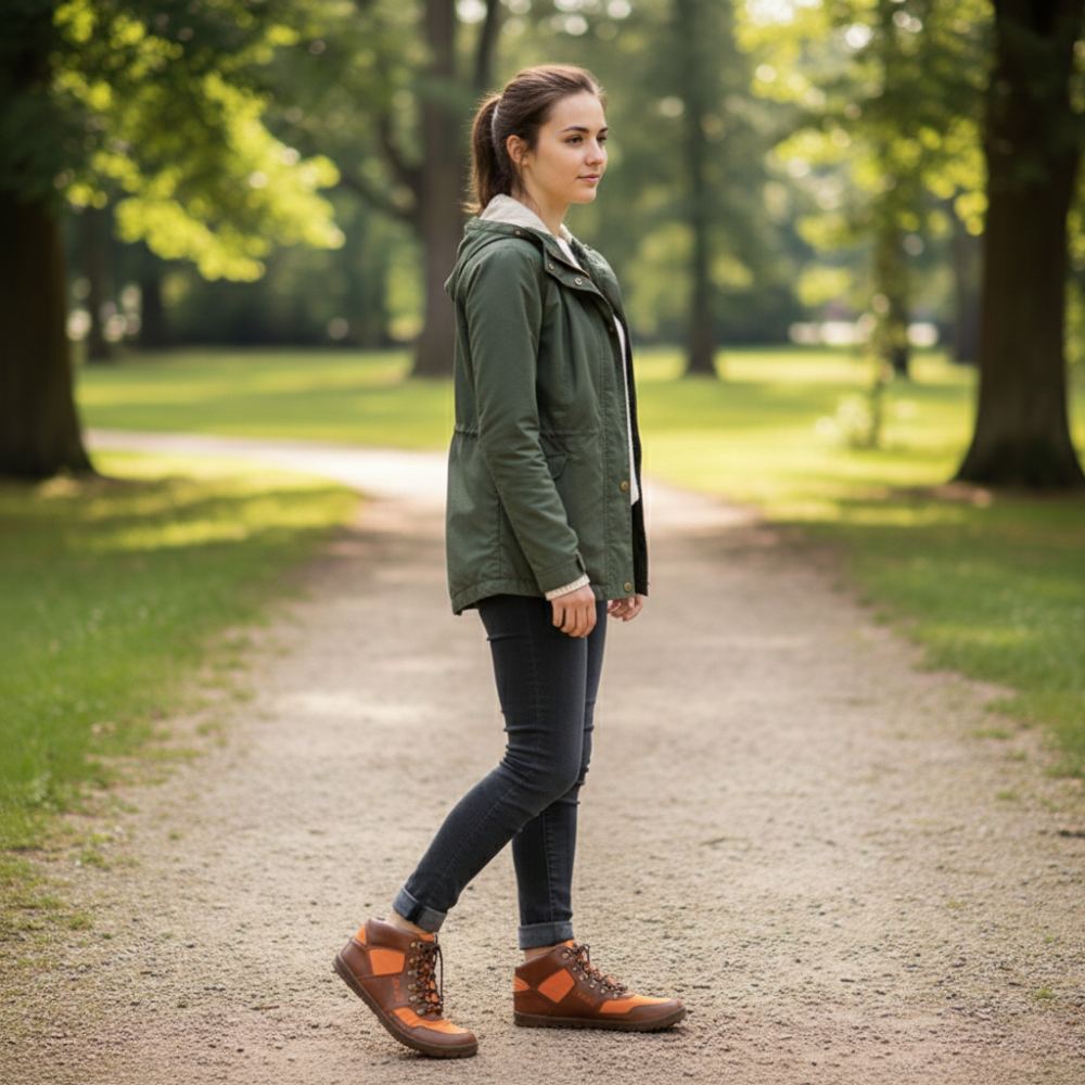 Hiqe Mid Vegan Orange Vegan impermeabile